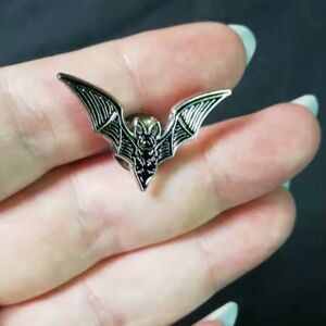 Silver Bat Pin